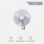 KDK M40CS (Grey) 3-speed Wall Fan with Pull Switch